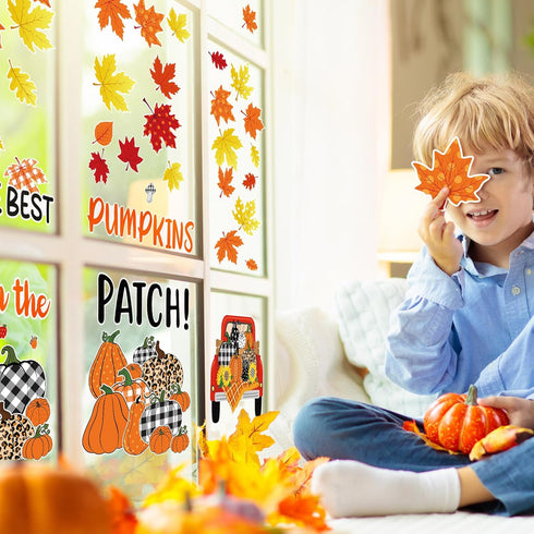 Pasimy 86 Pcs Fall Bulletin Board Decorations - Thanksgiving Classroom Cardboard Cutouts for Autumn Decor