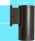 Dimmable CRI80+ IP65 (15W 5000K Westgate Lighting Outdoor LED Cylinder Light - Up/Down Wall Sconce Lamp Fixture W/COB