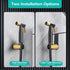 Set BARROCK Handheld Bidet Sprayer for Toilet, Stainless Steel Metal Made Baby Cloth Diaper Spraying Kit, Bathroom