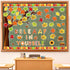 gisgfim Fall Classroom Tree Bulletin Board Set, Motivational Decorations with Leaves Cutouts for School