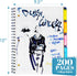 Spiral Notebook - 5 Subject College Ruled, 3-Hole Punched with Dividers, 200 Pages, Black, for Home & Office, School
