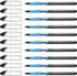 Schneider Slider Basic M Ballpoint Pen, 1.0 mm, Black Ink, Transparent Barrel, Box of 10 Pens (151101)