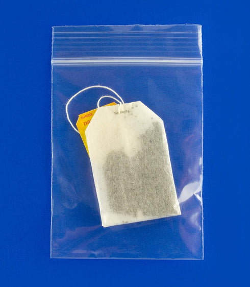 Clear Plastic Reclosable Zip Bags, Bulk GPI Pack of 200, 3" x 4" Strong & Durable Poly Baggies