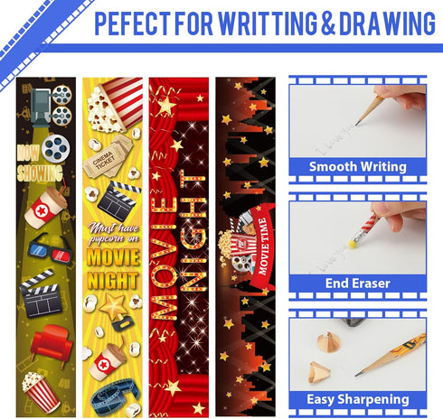 Sherr 36 Pcs Back to School Pencils, Holiday Pencils Bulk for Kids, First Day School Pencils