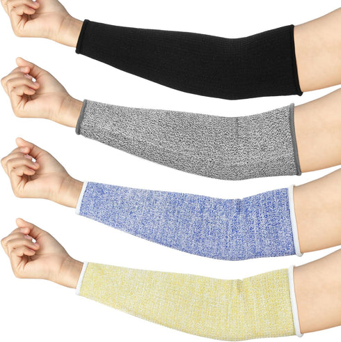 Neer 4 Pair Protective Arm Sleeves for Cooking, Anti-Cut Burn Resistant Cover, 11.8 Inch