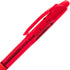 RSVP RT COLORS Retractable Ball Point Pen, Medium Line, Red Barrel, Red Ink, Box of 12 (BK93CRB-B)