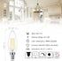 Cotanic Dimmable E12 LED Candelabra Bulb, 4000K Daylight, 60W Equivalent, 600LM, Vintage B11 LED Candle Shape, 8 Pack
