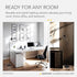 13.5 Adesso LED Desk Lamp with Adjustable Gooseneck Arm Focused Bright Light, Modern Black & Steel Finish, Slim Space