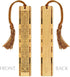 Handmade Engraved Wooden Bookmark with Tassel - Personalization Available - Made in The USA