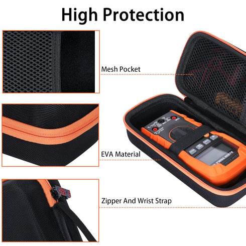 khanka Hard Storage Case for Klein Tools Digital Multimeter, Fits 600V MM400 / MM300
