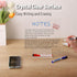 Mr. Pen Clear Acrylic Board with Stand, 10" x 10", 3 Dry Erase Markers, Acrylic White Board for Desk