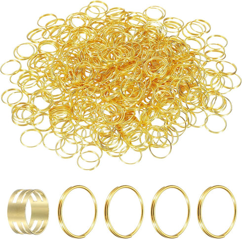 MECCANIXITY 500pcs Mini Split Rings, 11mm 304 Stainless Steel Jump Ring Small