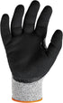 Ergodyne Cut Resistant Work Gloves, A3 Sandy Nitrile Coated Palms for Optimal Grip, Gray, X-Large, Pack of 1