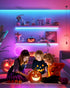 Dimmable, 5050 HitLights LED Strip Lights, Small LED Light Strips RGB Color Changing LED Tape Light with Remote