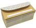Juvale 100 Pack Gold Money Envelopes for Cash Gifts, Decorative Design for Birthdays, Graduations, Weddings (7x3 In)