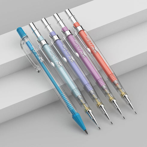 Mr. Pen Pastel Mechanical Pencil Set with Black Lead and Eraser Refills, 0.3 to 2mm Cute Aesthetic Mechanical Pencils