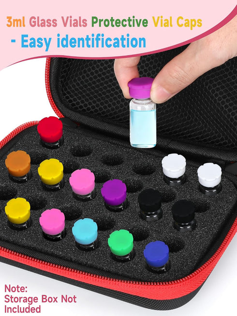 10PCS 3ml 1ml 2ml 3ml 4ml 10 Glass Vial Caps, Peptide Caps for Glass Vials Peptide Storage Protective Vial Covers