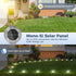 12 Pack 2.3 Inch Peasur Mini Solar Ground Lights, Flat Solar Disc Lights Outdoor Waterproof, Small Solar Garden Lights