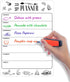 Magnetic Meal Planner for Fridge, 8.5x12 in Dry Erase Weekly Menu Board for Kitchen