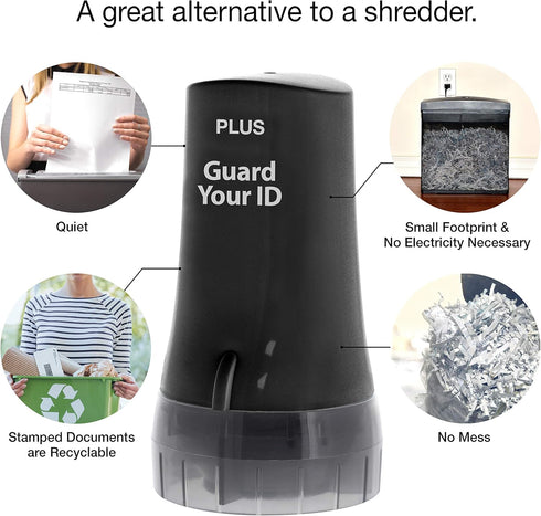 Guard Your ID Advanced Security Roller 2.0 for Identity Theft Prevention, Stamping Black