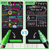 Liquid Erasable Chalk Markers Pens - 12 Colors, Washable & Wet Erase Neon Markers for Blackboard, Glass Window, Kids Art