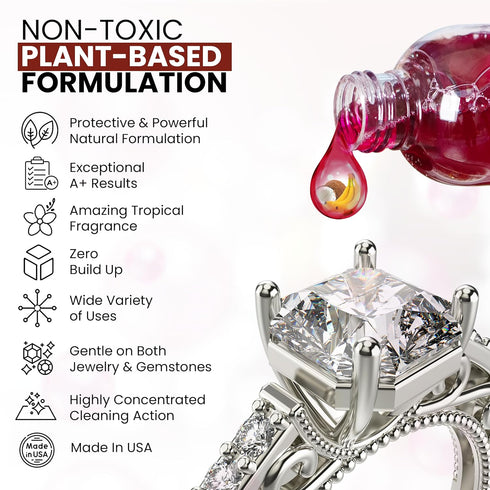Ultrasonic Cleaner Solution Concentrate - Highly Concentrated All Purpose Cleaning Solution for Ultrasonic Machines,