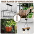 7ft 2.4mm/0.09" 2 uxcell Lighting Hanging Chain, Looping Metal Pendant Chandelier Chain Extension with Spring Snap Hook