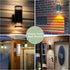 12'' 23W 3000K IP65 2 Pack Outdoor Wall Lights, Up and Down LED Cylinder Exterior Lighting Fixtures, Waterproof Wall