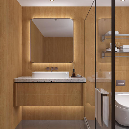 15.7"x196" Walnut Wood Contact Paper Light Brown Walnut Wood Peel and Stick Wallpaper for Kitchen Bathroom Laundry Room