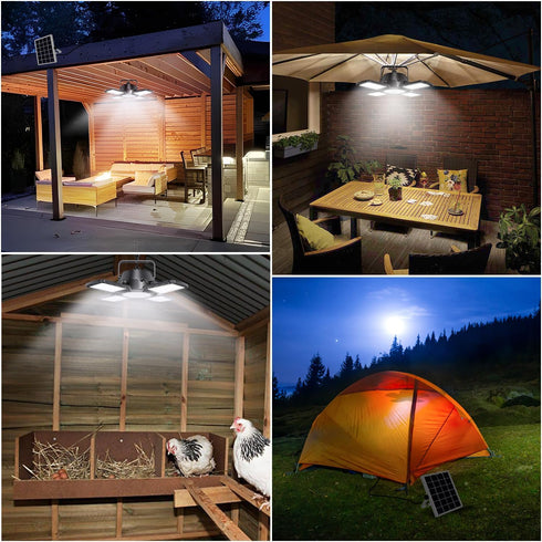 176LED 5 Aqonsie Solar Shed Light Outdoor Indoor, Solar Powered Motion Sensor Pendant Light Daytime Available, Solar