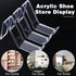 Jetec Acrylic Clear Shoe Display Stand, High Heel Display Rack Holder for Women's Sandals, 24 Pieces