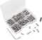cSeao 140pcs M4 Pan Head Phillips Machine Screws Assortment Kit – 304 Stainless Steel, M4x 4mm/ 6mm/ 8mm/ 10mm/ 12mm/