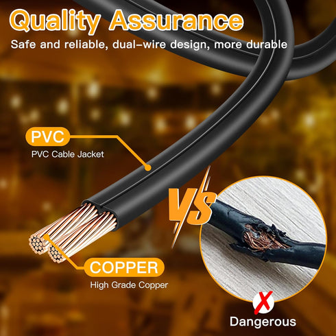 S11 100FT 3 Dimmable 48+2 Bulbs, Ollny Outdoor String Lights with Remote, Plug in Waterproof Connectable Modes Timers