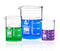 EISCO Premium 3pc Glass Beakers Set - Low Form Lab Beakers, 50mL, 100mL, 250mL, Borosilicate 3.3 Glass