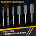 24 Pieces Bore Brush for Drill, Wire Cleaning Brush Set, Stainless Steel Cleaning Brush for Power Drill