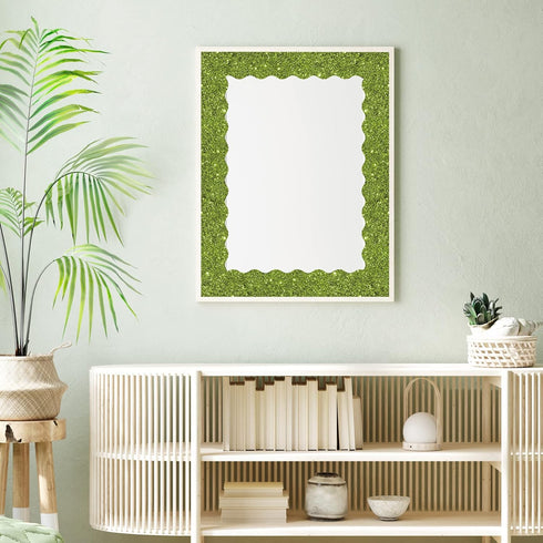 Whaline 131.2ft St. Patrick's Day Bulletin Board Borders, 4 Rolls Glitter Green Die-Cut Trim for Classroom Decor