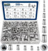 Vifmy Metric & SAE Rivet Nut Assortment Kit(300 Pcs), M3 M4 M5 M6