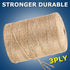 805FT Packing Vanhench Natural Jute Twine String, Bulk Hemp Jute Rope Cord Twine for Crafts Gardening, Gift Wrapping