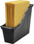 Storex Small Book Bin, Linking Storage Bins, Dry Erase Surface, 11.75" x 8.5" x 4.5", Onyx, 6-Pack