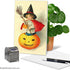 The Best Card Company - 1 Happy Halloween Card with Envelope, Fun Spooky Festive Card for Halloween - Vintage Pumpkins