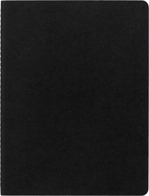 Moleskine Cahier Journal, Soft Cover, XL (7.5" x 9.5") Ruled/Lined, Black, 120 Pages (Set of 3)