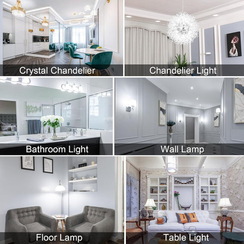 G9 LED Bulb, 6W, 60W Halogen Equivalent, 5000K Daylight White, 600LM, Non-Dimmable, 6 Pack