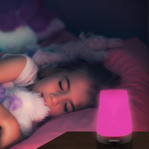 Dimmable 3 256 ENHANCE Portable Table Lamp - Desk Lamp with Brightness Levels with Color Changing Breathing Mode - USB