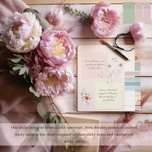 Transparent Sticky Notes, 920 Sheets Waterproof Clear Sticky Notes, Post It Notes for Bible Study, Office, School