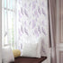 17.5" 393.7", Countertop White Purple Leaf Wallpaper Peel and Stick, Botanical Leaves Contact Paper x Modern Vinyl Wall