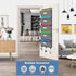 homyfort Over the Door File Organizer, Hanging Wall File Folders with 5 Large Pockets for Papers, Charts, Mails, Office