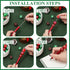Whaline 15Pcs Christmas Beadable Pen, Red Green Silver Ballpoint Gel Ink Pen with 50 Colorful Beads, 100 Rhinestone