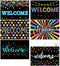 ceiba tree Chalkboard Welcome Postcards - Colorful Welcome to Our Class Cards for Kids Back to School