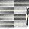 Spakon 200 Pieces Retractable Ballpoint Pens - Bulk Medium Point, 0.5mm Refillable Ink Pens for Office (Black)