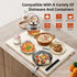 Generic 24"x15", 10s 6 Settings, 6-Hr Food Warming Mat Fast Full-Surface Heating, Temperature Timer, Child Lock